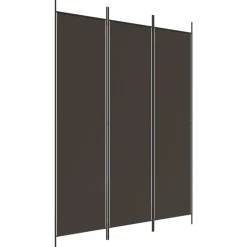 vidaXL Biombo divisor de 3 paneles de tela marrón 150x200 cm Marr&oacute;n Hot