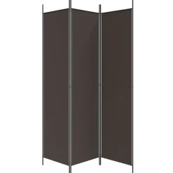 vidaXL Biombo divisor de 3 paneles de tela marrón 150x200 cm Marr&oacute;n Hot