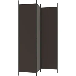 vidaXL Biombo divisor de 3 paneles de tela marrón 150x200 cm Marr&oacute;n Hot