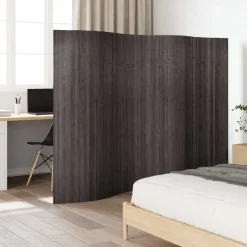 vidaXL Divisores De Ambientes-Biombo divisor de bambú ancho 250 cm alto 165 cm