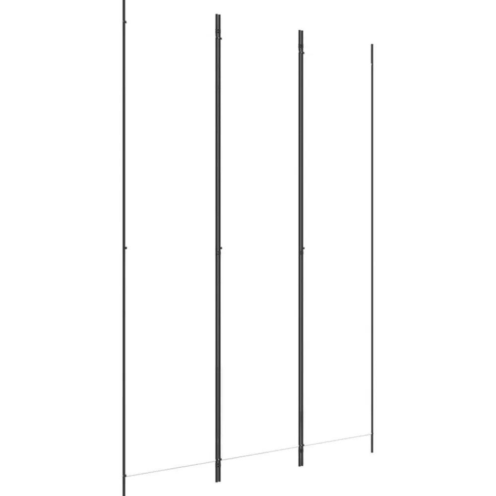 vidaXL Divisores De Ambientes-Biombo divisor de 3 paneles de tela 150x220 cm