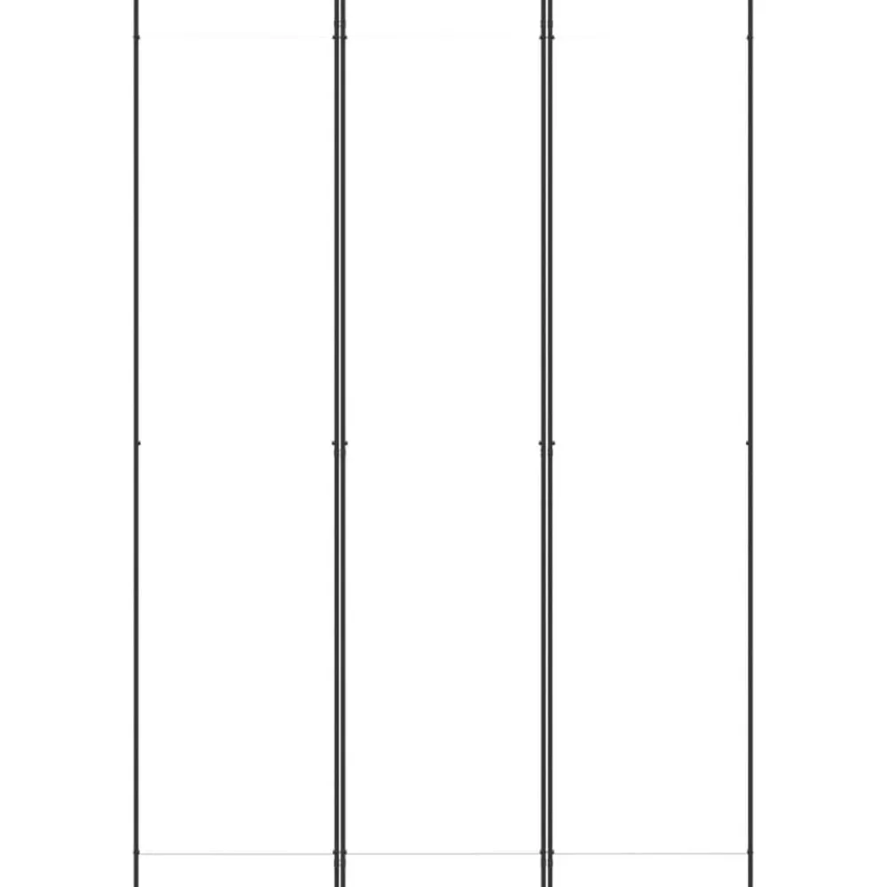 vidaXL Divisores De Ambientes-Biombo divisor de 3 paneles de tela 150x220 cm