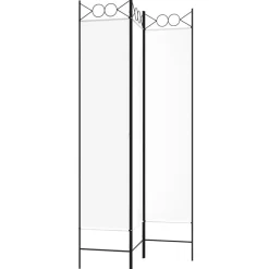 vidaXL Biombo divisor de 3 paneles de tela 120x200 cm Blanco Best