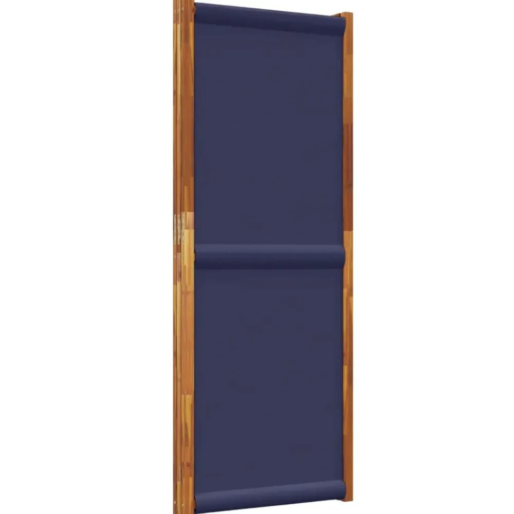 vidaXL Biombo divisor de 3 paneles 210x180 cm Azul oscuro Outlet