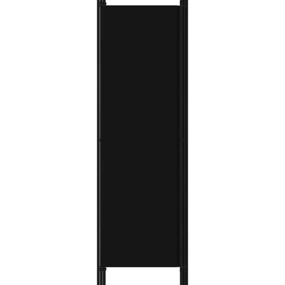 vidaXL Biombo divisor de 3 paneles 150x180 cm Negro Outlet