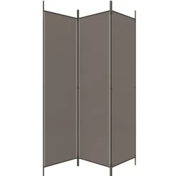 vidaXL Biombo divisor de 3 paneles de tela gris 150x200 cm Antracita Discount