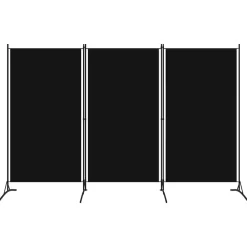 vidaXL Biombo divisor de 3 paneles 260x180 cm Negro Sale