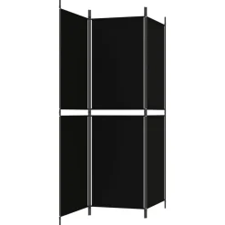 vidaXL Divisores De Ambientes-Biombo divisor de 3 paneles de tela 150x180 cm