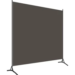 vidaXL Divisores De Ambientes-Biombo divisor de 1 panel gris 175x180 cm