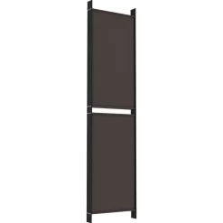 vidaXL Biombo divisor de 5 paneles de tela marrón 250x200 cm Marr&oacute;n Best