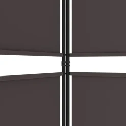 vidaXL Biombo divisor de 5 paneles de tela marrón 250x200 cm Marr&oacute;n Best