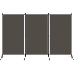 vidaXL Biombo divisor de 3 paneles gris 260x180 cm Antracita Clearance