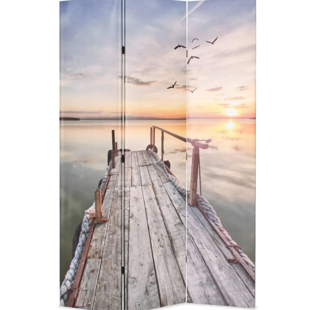 vidaXL Biombo divisor plegable 120x170 cm lago Clearance