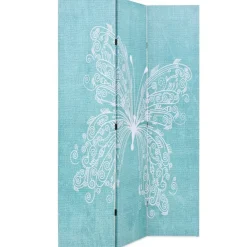vidaXL Biombo divisor plegable 120x170 cm mariposa azul Best