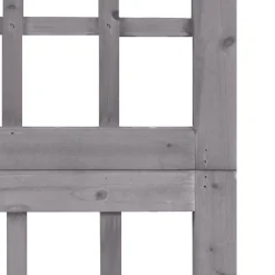 vidaXL Divisores De Ambientes-Biombo/Enrejado de 3 paneles madera de abeto 121x180 cm