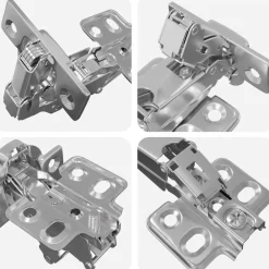 vidaXL Accesorios De Bricolaje-Bisagra 2 pcs Níquel 139 x 64,1 x 10 mm Hierro