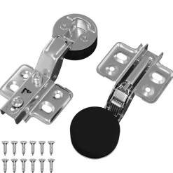 vidaXL Accesorios De Bricolaje-Bisagra 2 pcs Plateado 35 mm Hierro