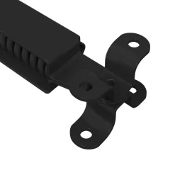 vidaXL Accesorios De Bricolaje-Bisagra de soporte para tapa 2 pcs Negro 192 x 32 x 50 mm Acero