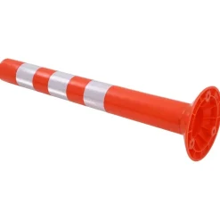 vidaXL Avisos-Bolardos de control de tráfico plástico 75 cm 2 unidades