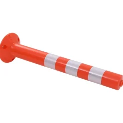 vidaXL Avisos-Bolardos de control de tráfico plástico 75 cm 2 unidades