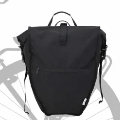 vidaXL Bolsa de bicicleta 32,5 x 17 x 57 cm Poliéster Negro Sale
