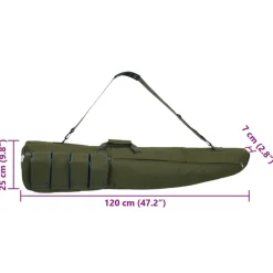 vidaXL Bolsa para rifle con correa de hombro tela oxford 120 cm Verde Online