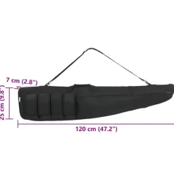 vidaXL Adultos-Bolsa para rifle con correa de hombro tela oxford 120 cm