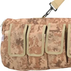 vidaXL Bolsa para rifle con correa de hombro tela oxford 120 cm Marrón Sale