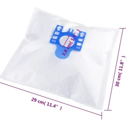 vidaXL Accesorios Para Electrodomésticos-Bolsas de aspiradora para Miele GNH 20 unidades