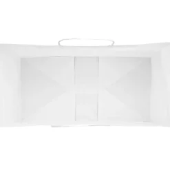 vidaXL Bolsas de papel con asas 50 uds blanca 21x11x28 cm Blanco New