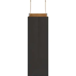 vidaXL Bolsas de papel con asas 250 uds negra 21x11x31 cm Negro Clearance