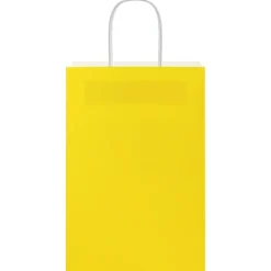 vidaXL Bolsas de papel con asas 50 uds amarillas 21x11x31 cm Amarillo Outlet