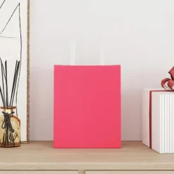 vidaXL Arte Y Ocio-Bolsas de papel con asas 50 uds 18x8x22 cm