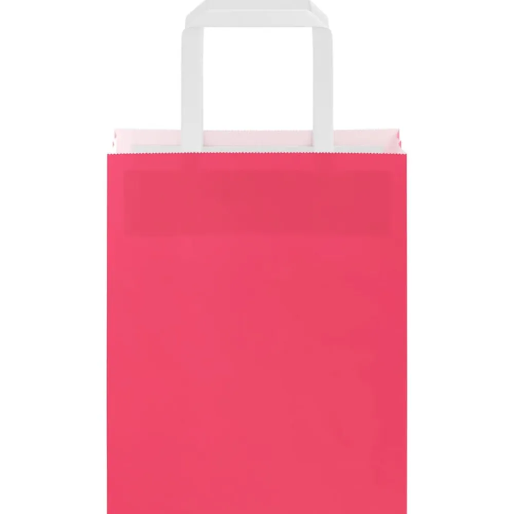 vidaXL Arte Y Ocio-Bolsas de papel con asas 50 uds 18x8x22 cm