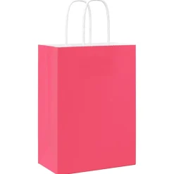 vidaXL Arte Y Ocio-Bolsas de papel con asas 50 uds 15x8x21 cm