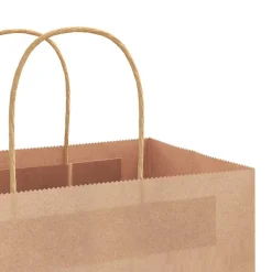 vidaXL Bolsas de papel con asas 50 uds marrón 21x11x36 cm Marr&oacute;n New