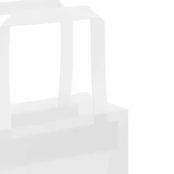 vidaXL Arte Y Ocio-Bolsas de papel con asas 50 uds blanca 15x8x21 cm