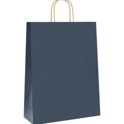 vidaXL Arte Y Ocio-Bolsas de papel con asas 250 uds 32x12x42 cm
