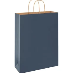vidaXL Arte Y Ocio-Bolsas de papel con asas 250 uds 32x12x42 cm