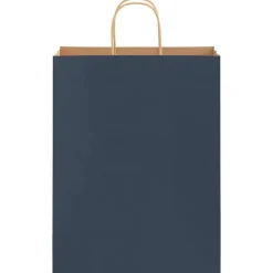 vidaXL Arte Y Ocio-Bolsas de papel con asas 250 uds 32x12x42 cm