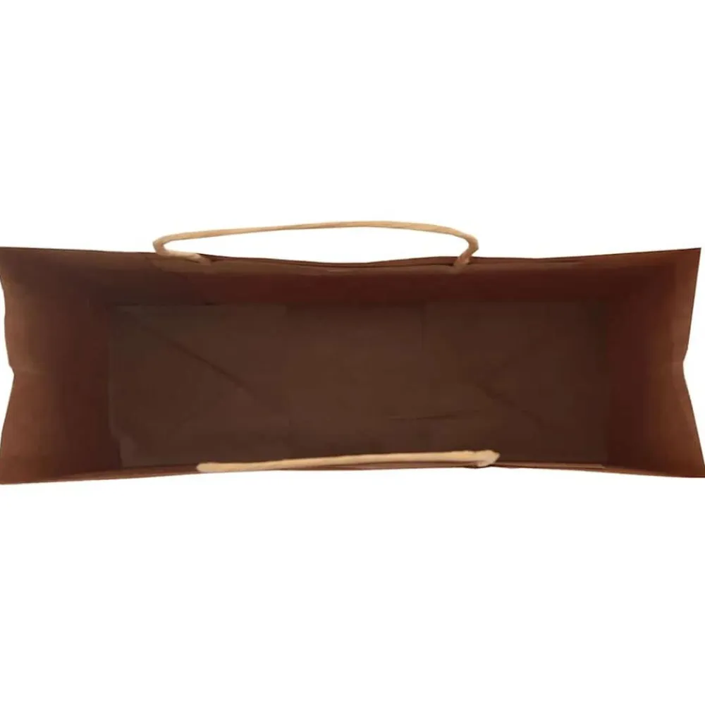 vidaXL Arte Y Ocio-Bolsas de papel con asas 250 uds 32x12x42 cm