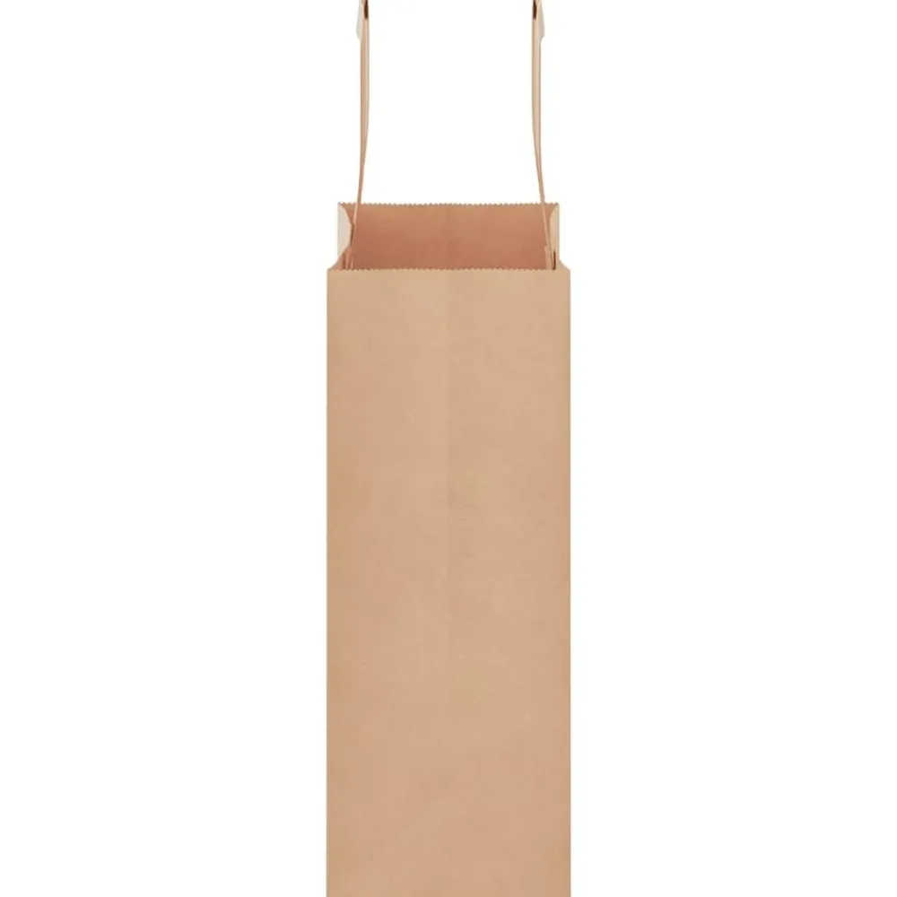vidaXL Arte Y Ocio-Bolsas de papel con asas 50 uds marrón 18x8x22 cm