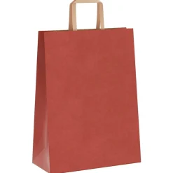 vidaXL Arte Y Ocio-Bolsas de papel con asas 250 uds 26x12x35 cm