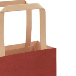 vidaXL Arte Y Ocio-Bolsas de papel con asas 250 uds 26x12x35 cm