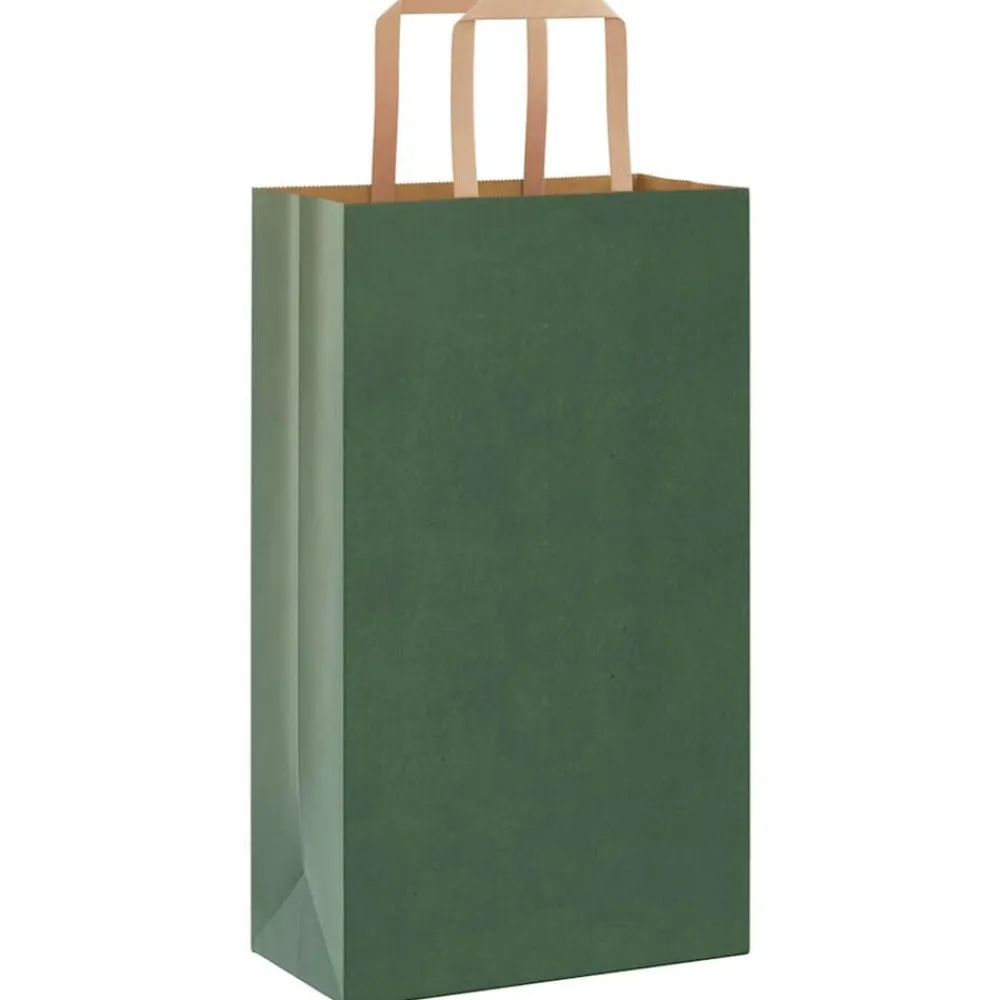 vidaXL Arte Y Ocio-Bolsas de papel con asas 250 uds 21x11x36 cm