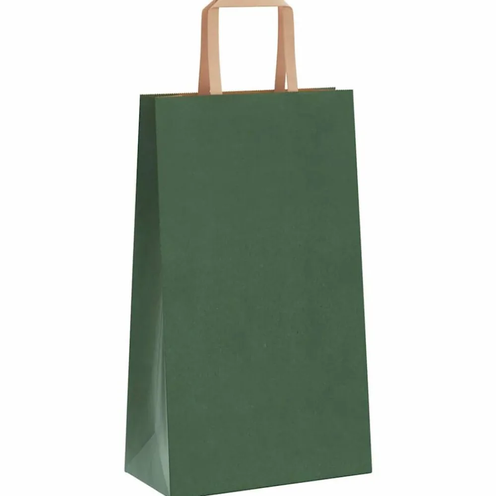 vidaXL Arte Y Ocio-Bolsas de papel con asas 250 uds 21x11x36 cm