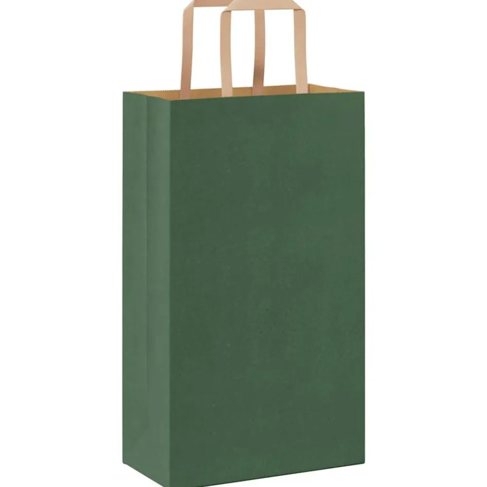 vidaXL Arte Y Ocio-Bolsas de papel con asas 250 uds 21x11x36 cm
