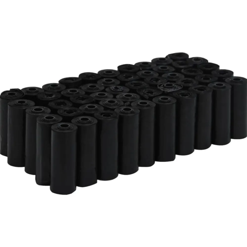 vidaXL Productos Para Mascotas-Bolsas para cacas de perro 750 uds PE negro 30x20 cm