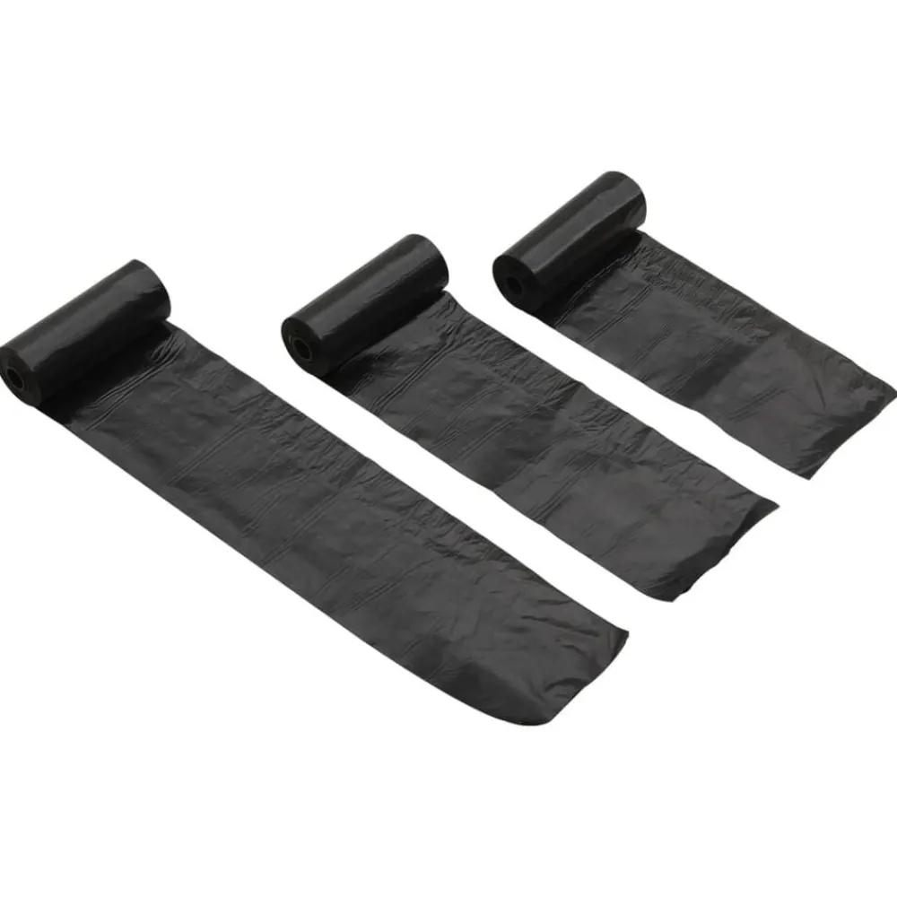 vidaXL Productos Para Mascotas-Bolsas para cacas de perro 750 uds PE negro 30x20 cm