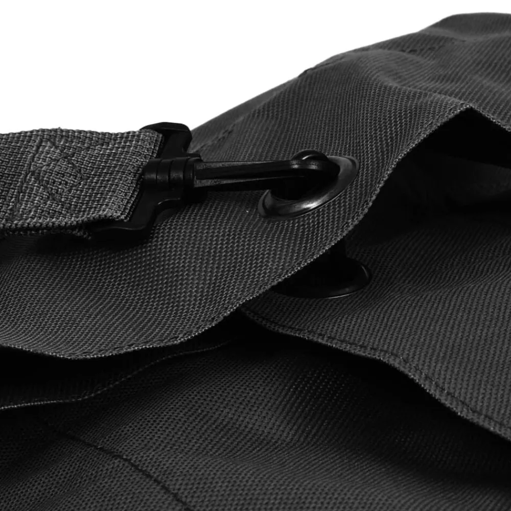 vidaXL Bolso de lona estilo militar 85 L Negro Sale